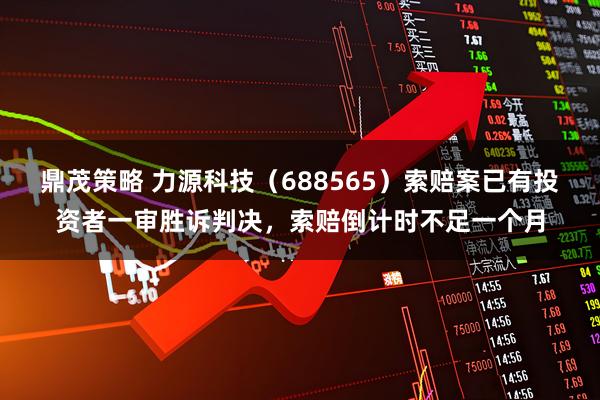 鼎茂策略 力源科技（688565）索赔案已有投资者一审胜诉判决，索赔倒计时不足一个月